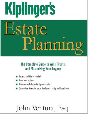 cover image of Kiplinger's Estate Planning